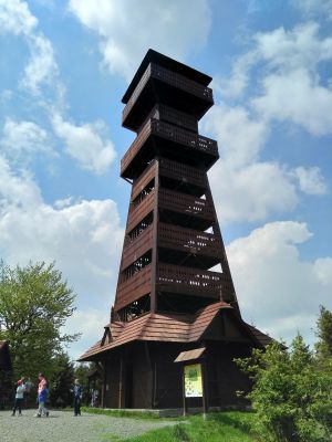 Obrázek vstupu do části galerie 12. vrcholů - 5. Velký Javorník.
